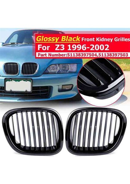 Bmw Z3 Convertible Coupe 1996-2002 Için Araba Parlak Siyah Ön Başlıklı Böbrek Izgara Mesh Forts Racing Izgaralar 1996-2002 (Yurt Dışından) modelleri