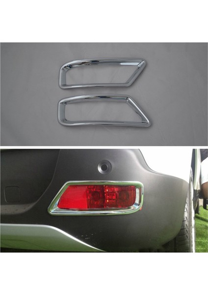 Abs Krom Araba Arka Sis Farları Kapak Kaplama Çıkartmaları Peugeot 3008 2013 2014 2015 Aksesuarları Için Sis Lambası Çerçevesi (Yurt Dışından) fırsatları