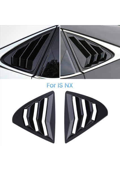 1paır Araç Arak Pencere Kole Koops Toyota Lexus Için Dentek Trim Kapak Yan Kanjör Hava Havalandırma Gölgesi Spoiler Deflektör (Yurt Dışından)