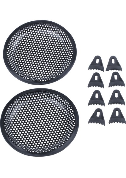 6 5inch Metal Örgü Yuvarlak Araba Woofer Kapak Hoparlör Izgara Siyah 2 Adet (Yurt Dışından) fırsatları