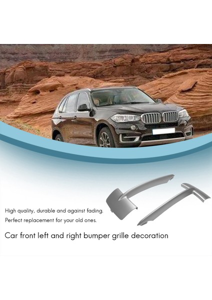 2 Çift Sol Sol Sağ Tampon Izgara Grill Trim Tampon Alt Grille Trim Kapağı 1117303113 Bmw X5 F15 2014-2017 (Yurt Dışından) modelleri