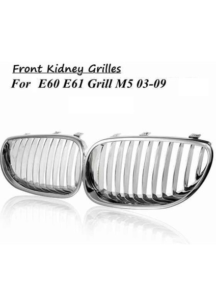Ön Tampon Krom Sport Geniş Böbrek Grille Izgara For-Bmw E60 E61 5 Serisi M5 2003-2009 51137065701 (Yurt Dışından) indirimleri