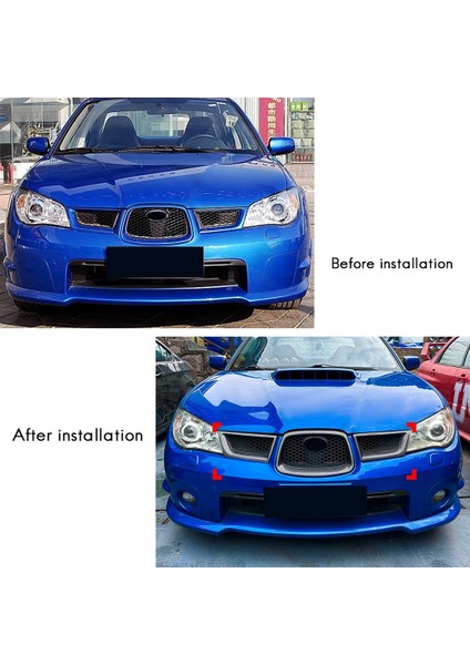 Subaru Impreza Wrx Stı 2006-2007 Için Araba Izgarası Ön Kaput Izgara Yarış Tamponu Izgara Dış Aksesuarları (Yurt Dışından) fırsatları