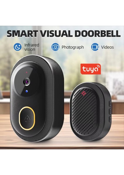 Tuya Wifi Video Kapı Zili Kablosuz Kamera Ir Alarm Güvenliği Akıllı Ev Wifi Interkom Kapı Çan Kamera Ev Beyaz (Yurt Dışından) fırsatları