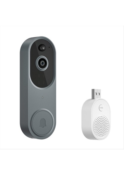 1080P Akıllı Kablosuz Video Kapı Zili Kamerası Akıllı Insan Tespiti ile Ev Güvenliği Gerçek Zamanlı Uyarı 2 4ghz Wi-Fi (Yurt Dışından)