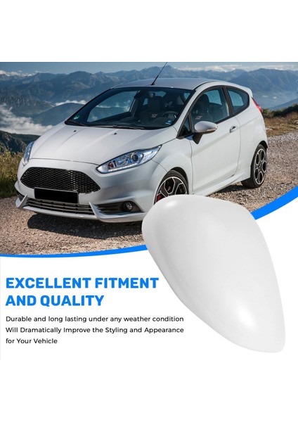 1pcs Sol Beyaz Dikiz Yan Görünümü Ayna Yedek Kapak Kapağı Kılıf Kılıfı Ford For Fiesta 2008 2009 2012 2011 2012 2013 2014 2015 2016 2017 (Yurt Dışından) indirimleri