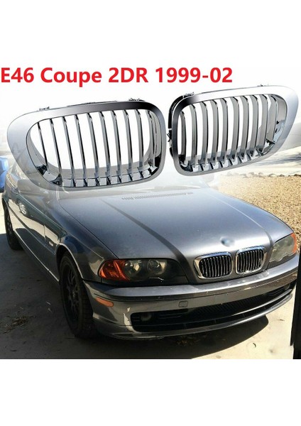 1 Çift Ön Böbrek Izgarası Izgara Krom -Bmw E46 325CI 330CI 3 Serisi Coupe 2dr 1999-2002 (Yurt Dışından) fiyatları