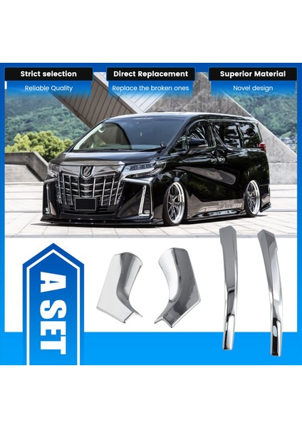 Araba Arka Görünüm Ayna Trim Sapakları Dik Görünümü Ayna Dekorasyon Şeritleri Toyota Alphard Vellfire 30 2016-2019 (Yurt Dışından) fırsatları