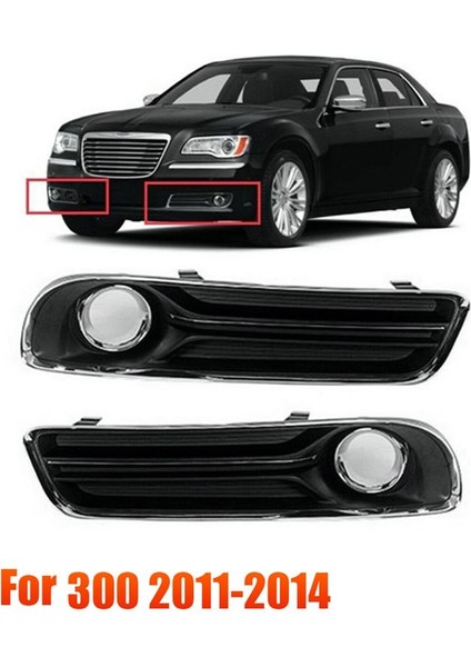 1paır Ön Tampon Sis Lambası Kapağı Chrome 68127946AB 68127947B Chrysler Için 300 2011-2014 Sis Lambası Çerçeve Çerçeve Döşeme (Yurt Dışından) fiyatları