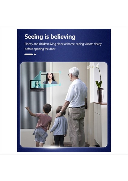 Kablosuz Su Geçirmez Görsel Kapı Zili Ir Night Vizyon Kapı Bell Hd 4 3inch IPS Ekran Video Akıllı Ev Kapı Çan Kamera (Yurt Dışından) indirimleri