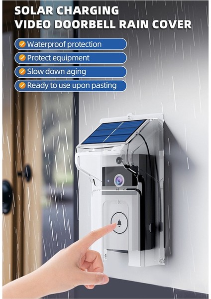 Wifivisual Doorbell Camera Kablosuz Güneş Şarjı Su Geçirmez Gece Görüşü Akıllı Ev Hd Kapı Zili Iki Yönlü Interkom Sesi (Yurt Dışından) fırsatları