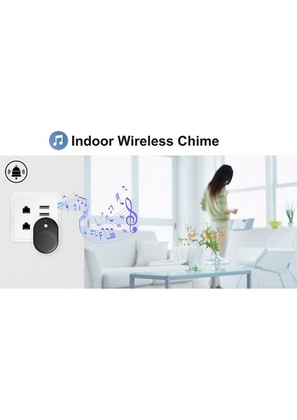 Akıllı Kablosuz Video Kapı Zili Dijital Görsel Intercom Wifi Kapı Zili Kapı Zili 480P Ev Güvenlik Kamerası (Yurt Dışından) fiyatları