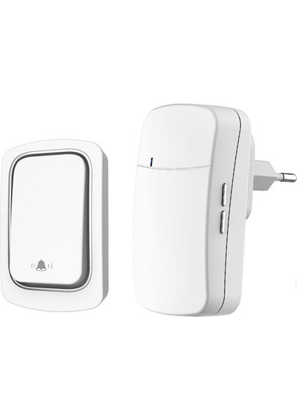 Kablosuz Kapı Zili Yok Su Geçirmez Kendi Kendine Güçlü Kapı Çanı Ev Açık Kinetik Yüzük Zil Kapı Torbanı-Eu Fiş (Yurt Dışından)