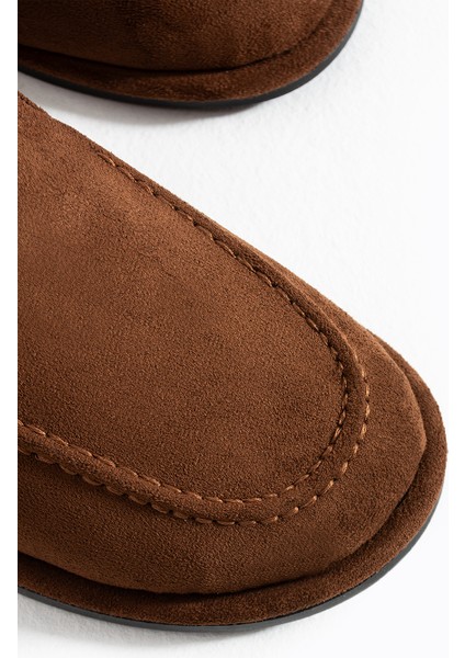 Konforlu Kadın Süet Mokasen Ayakkabı Loafer fiyatları