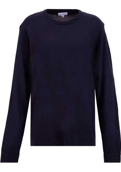 Bisiklet Yaka Basic Düz Lacivert Erkek Kazak MML5WM-KZK9531