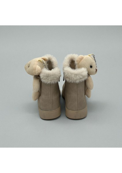 Kız Çocuk Bej Ayıcıklı Kaymaz Taban Bot fırsatları