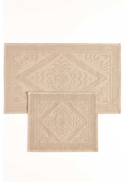 | Violeta 2'li Banyo Paspas Seti | Kaymaz Taban %100 Pamuk | 60X100 - 50X60 cm fiyatları