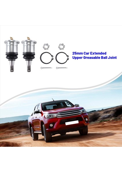 25MM Araba Genişletilmiş Üst Gizlenebilir Top Eklemi Toyota Hilux Vigo KUN25 KUN26 Revo 4WD 2005+ (Yurt Dışından) fırsatları