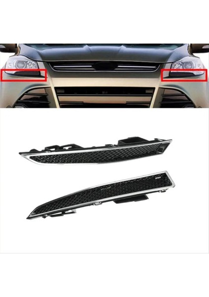 Otomatik Far Trim Şeridi Far Far Trim Şeridi DV45-8228-AA DV45-8229-AA Ford Escape Için (Yurt Dışından)