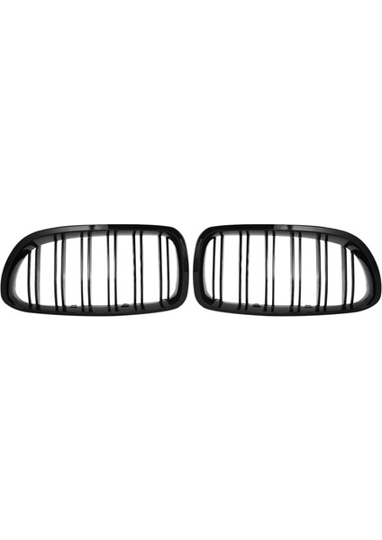 Parlak Siyah Araba Ön Böbrek Grille Izgara For-Bmw 5 Serisi F10 F11 F18 M5 2010-2017 (Yurt Dışından)