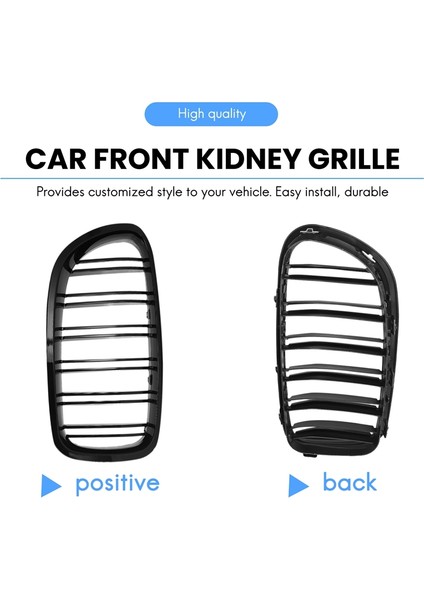 Parlak Siyah Araba Ön Böbrek Grille Izgara For-Bmw 5 Serisi F10 F11 F18 M5 2010-2017 (Yurt Dışından) fırsatları