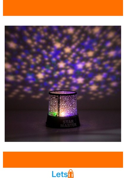 Yıldızlı Gece Lambası Projeksiyon LED Çocuk Odası Için indirimleri