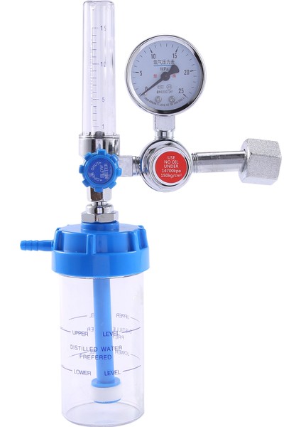 Şamandıra Tipi Oksijen Inhalatör Ölçer Basınç Düşürücü Vana G5/8 (Yurt Dışından)
