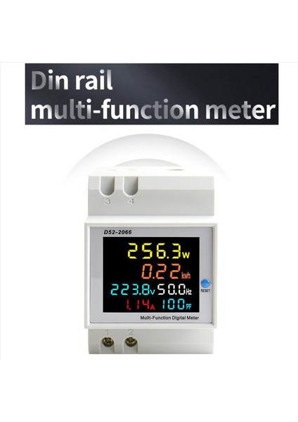 Din Ray Ac Monitör 6'sı 1 Arada 40-300V 100A Voltaj Akım Güç Faktörü (Yurt Dışından) indirimleri
