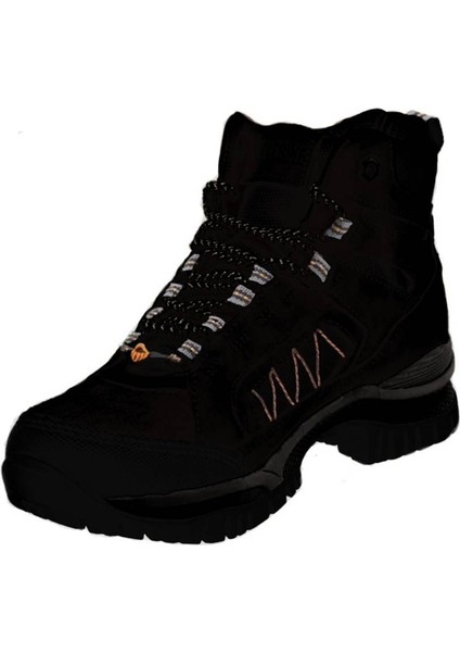 Rocket Camp Mid.waterprof Mens Boat Su Geçirmez Nefes Alabilen Nubuk Erkek Bot Siyah