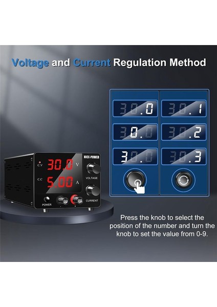 Nıce-Power Dc Güç Kaynağı Değişken, 30V 5A Kodlayıcılı, LED Abd Fişi (Yurt Dışından) modelleri