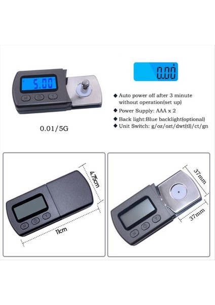 0,01 G Lp Dijital Pikap Iğne Kuvvet Ölçeği Ölçer LED Dzr -B119 (Yurt Dışından) modelleri