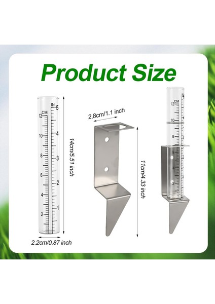 Adet Dış Mekan Yağmur Ölçeri, 5 Inç Kapasiteli Cam Yağmur Ölçeri (Yurt Dışından) fiyatları