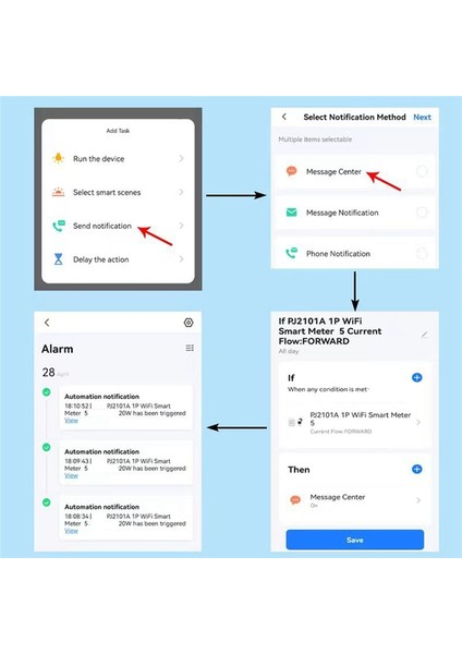 Tuya Wifi Enerji Ölçer 150A Kelepçe Akım Sensörü Transformatörü Güneş Enerjisi (Yurt Dışından) modelleri