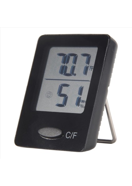 Nem Ölçer, Oda Termometresi Higrometre, Mini Boyut, Siyah, 1 Paket (Yurt Dışından)