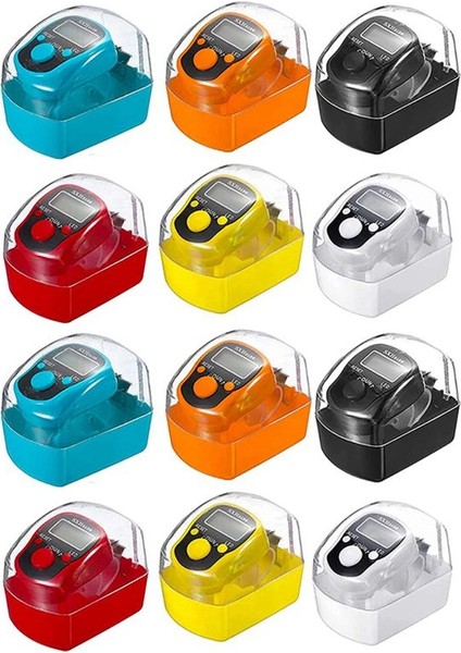 Led'li 12'li Dijital Parmak Sayacı Paketi (Yurt Dışından)