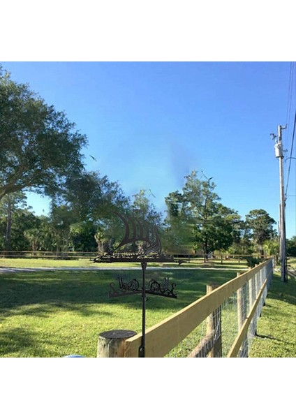 Metal Rüzgar Gülü Vintage Korsan Gemisi Rüzgar Gülü Rüzgar Yönü (Yurt Dışından) fırsatları