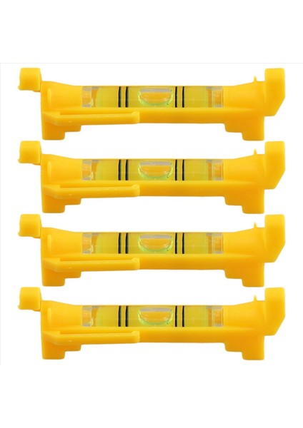 4 Adet Ip Su Terazisi Askı Ipi Kabarcık Su Terazisi (Sarı) (Yurt Dışından)