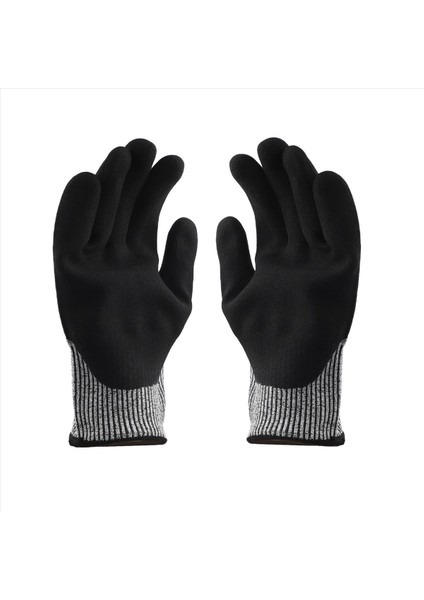 Seviye 5 Kesilmeye Dayanıklı Eldiven 3D Rahat Esnek Kesim, Gri 1 Çift (B) (Yurt Dışından) modelleri