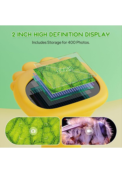 Çocuklar Için 8 Led'li ve Ayar Düğmeli Cep Mikroskobu (Yurt Dışından) indirimleri