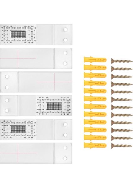 3 Parçalı Çatlak Ölçüm Aleti, Akrilik Köşe Çatlağı Karşılaştırma Kumpası (Yurt Dışından) modelleri