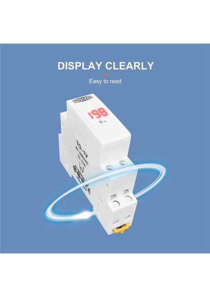 Tomzn Din Ray Tek Fazlı Voltaj Ölçer, Şeffaf (Yurt Dışından) modelleri