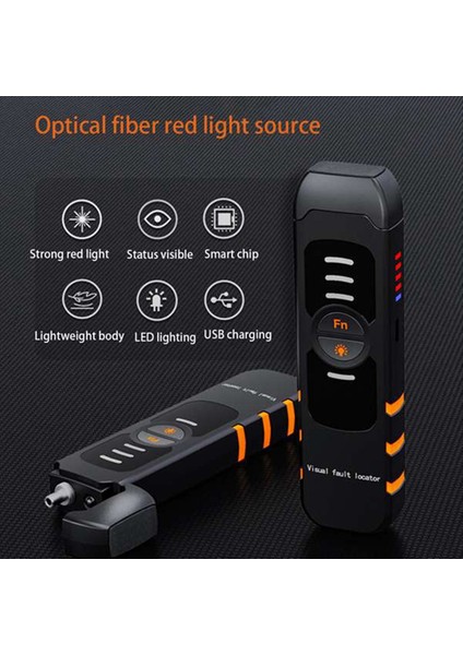 Fiber Optik Test Cihazı Vfl 10MW Şarj Edilebilir Optik Lazer Kırmızı Işık Kalemi (Yurt Dışından) modelleri