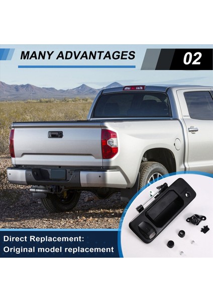 Toyota Tundra Tacoma Arka Kapı Kolu Için 69090-0C090 Anahtar Deliği Deliği ile Araba Bagaj Kapağı Mandal Sapı (Yurt Dışından) indirimleri