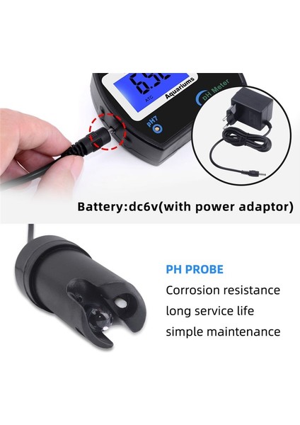 Akvaryum Çok Parametreli Su Kalitesi Için Hassas Ph Ölçer Ab Fişi (Yurt Dışından) modelleri