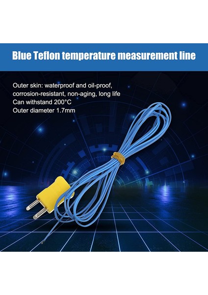 10 Adet 2m K Tipi Sıcaklık Sensörü Konnektörü Prob Sensörü Sıcaklık (Yurt Dışından) fırsatları