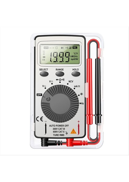 Dijital Multimetre Otomatik Aralıklı Voltmetre Test Cihazı Voltaj Ölçer (Yurt Dışından)