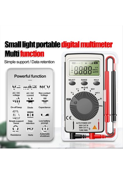 Dijital Multimetre Otomatik Aralıklı Voltmetre Test Cihazı Voltaj Ölçer (Yurt Dışından) indirimleri