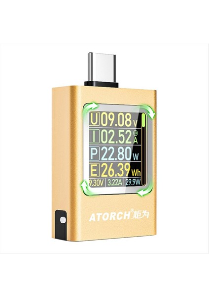 Atorch AT085 Dc 4.5-50V Pd3.1 Dijital Ekranlı Voltaj Ampermetresi (Yurt Dışından)