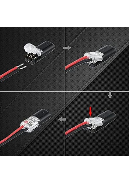 Çift Kablolu Fiş Konnektörü + Kilitli Toka, 20 Adet (Yurt Dışından) fırsatları