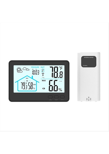 Kablosuz Hava Istasyonu Iç Mekan Dış Mekan Termometresi B (Yurt Dışından)